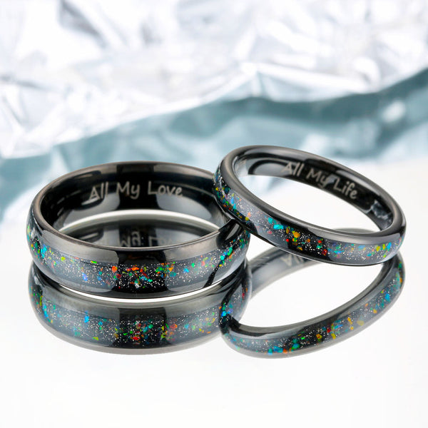 Wolfram Ring met Opaal - Paradijsvogel