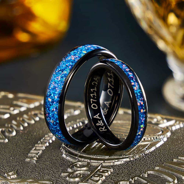 Wolfram Ring met Melkweg Opaal - Blauw Universum