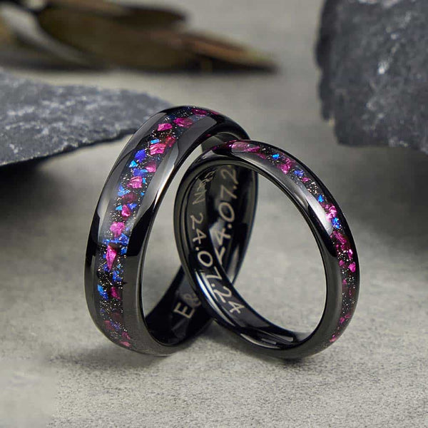 Wolfraam Ring met Opaal - Dromerig Violet