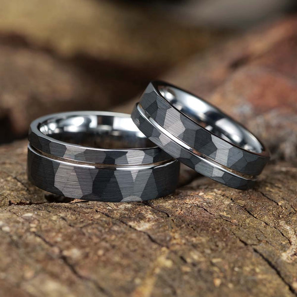 Gehamerde Wolfraam Ring Zilveren - Bolwerk