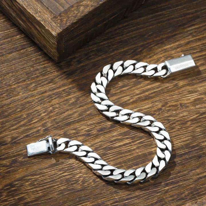 Gepersonaliseerde Zilver 925 Schakel Armband Heren Dames | Zilver Cubaanse Armband Gegraveerde voor Mannen met Naam
