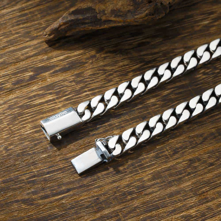 Gepersonaliseerde Zilver 925 Schakel Armband Heren Dames | Zilver Cubaanse Armband Gegraveerde voor Mannen met Naam