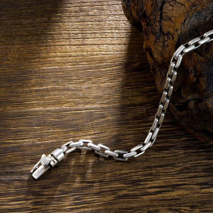 Anker Schakel Zilver 925 Armband Gegraveerde Heren Dames | Gepersonaliseerde Armband voor Mannen met Naam - Remisia