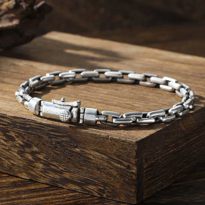 Anker Schakel Zilver 925 Armband Gegraveerde Heren Dames | Gepersonaliseerde Armband voor Mannen met Naam - Remisia