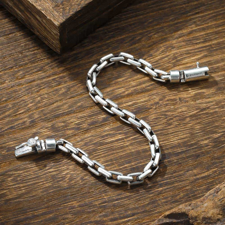 Anker Schakel Zilver 925 Armband Gegraveerde Heren Dames | Gepersonaliseerde Armband voor Mannen met Naam - Remisia