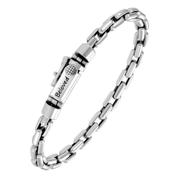 Anker Schakel Zilver 925 Armband Gegraveerde Heren Dames | Gepersonaliseerde Armband voor Mannen met Naam - Remisia