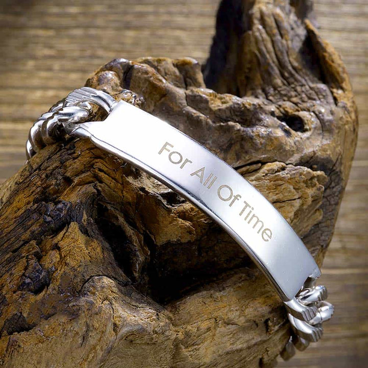 925 Zilver Schakel Armband Heren Gegraveerde 10 mm | Gepersonaliseerde Cubaanse Armband voor Mannen met Naam - Remisia
